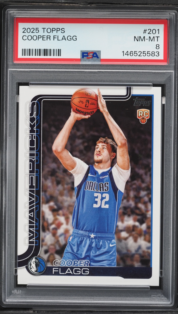 2025 Topps Basketball Cooper Flagg ROOKIE #201 PSA 8 NM-MT