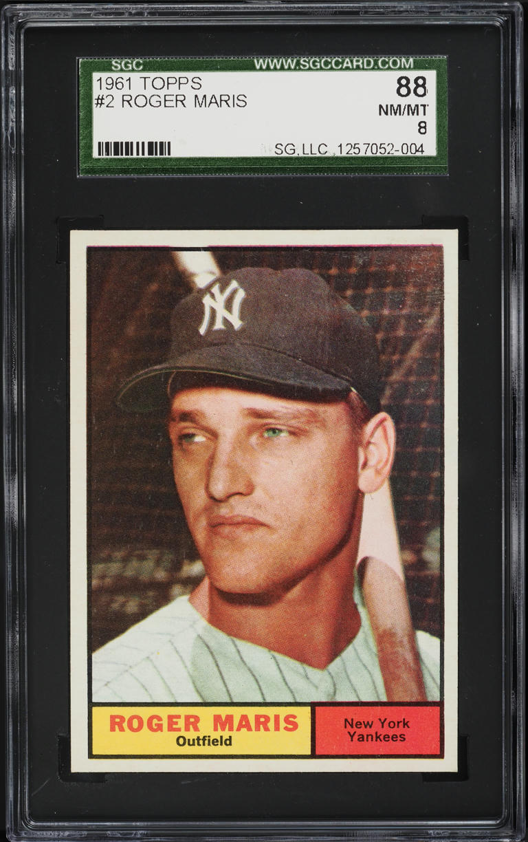 1961 Topps Roger Maris #2 SGC 8 NM-MT