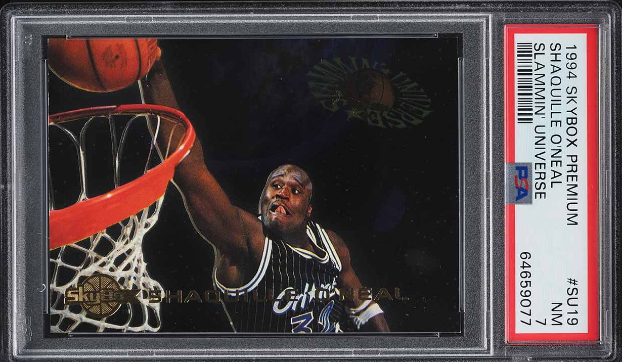 1994 Skybox Premium Slammin' Universe Shaquille O'Neal #SU19 PSA 7 NRMT - Main Image