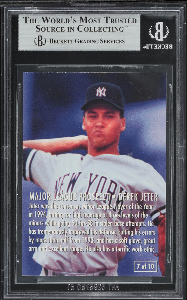 1995 Fleer Major League Prospects Derek Jeter #7 BGS 9 MINT