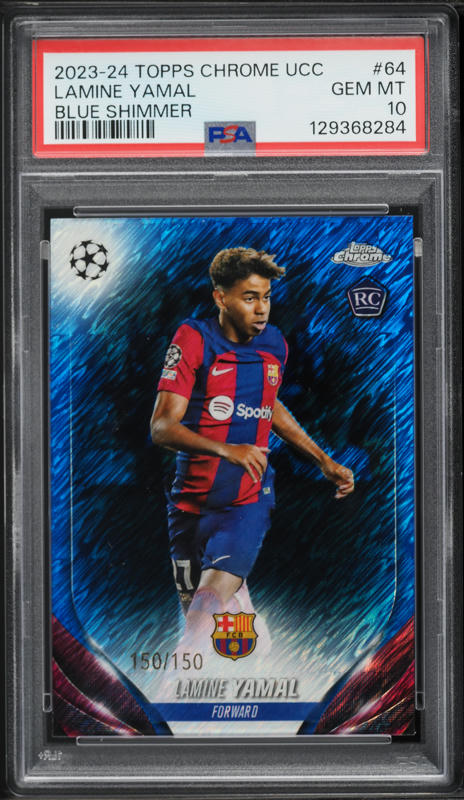 2023 Topps Museum UEFA Black Diamond Lamine Yamal RC AUTO DNA 10 1