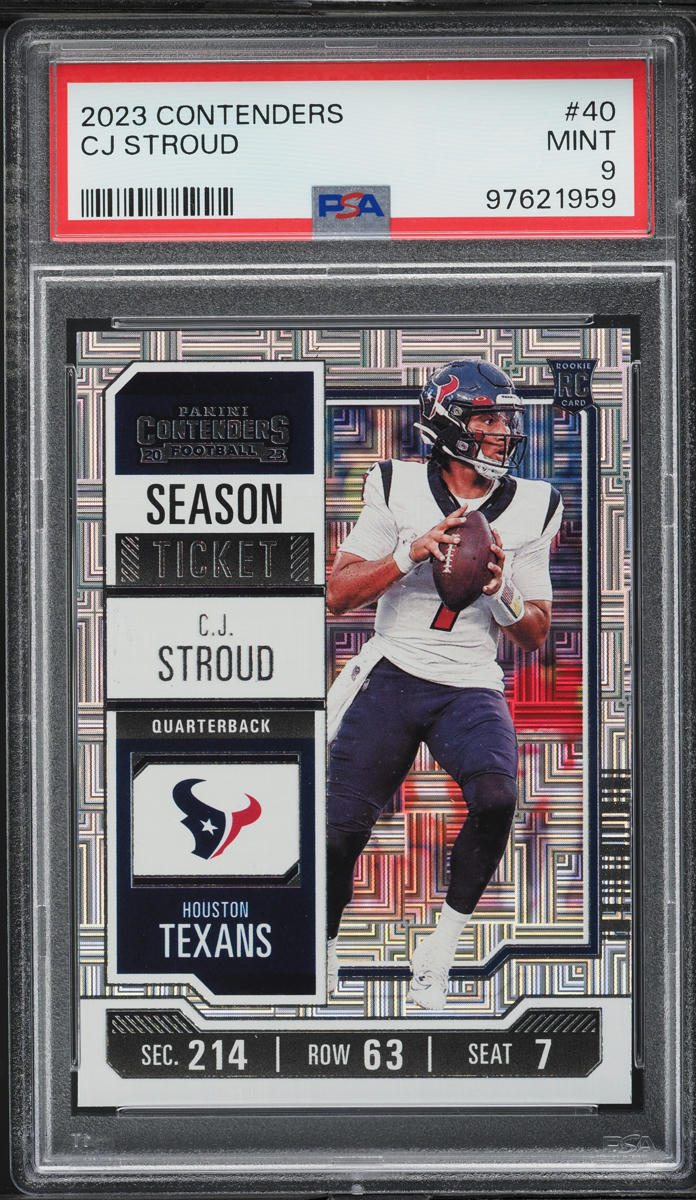 2023 Panini Contenders C.J. Stroud ROOKIE #40 PSA 9 MINT