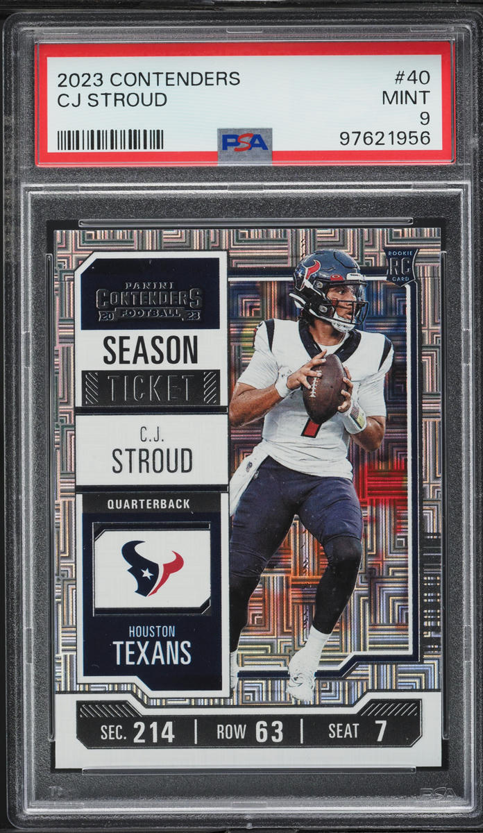 2023 Panini Contenders C.J. Stroud ROOKIE #40 PSA 9 MINT