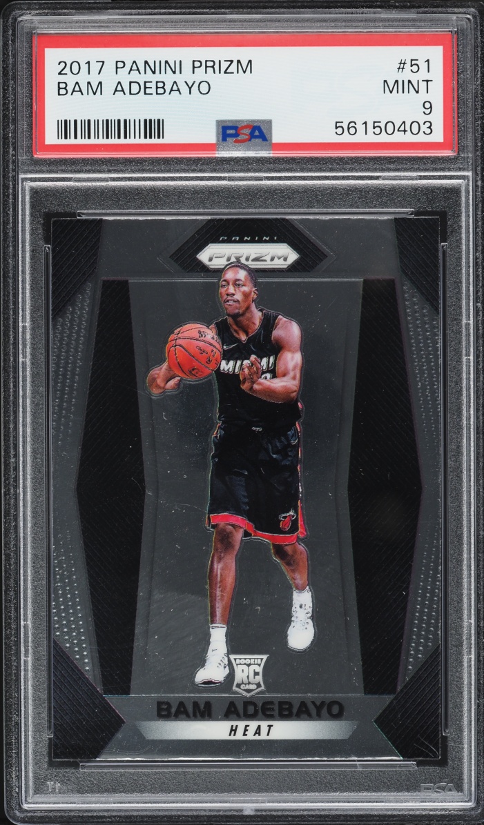 2017 Panini Prizm Bam Adebayo ROOKIE #51 PSA 9 MINT