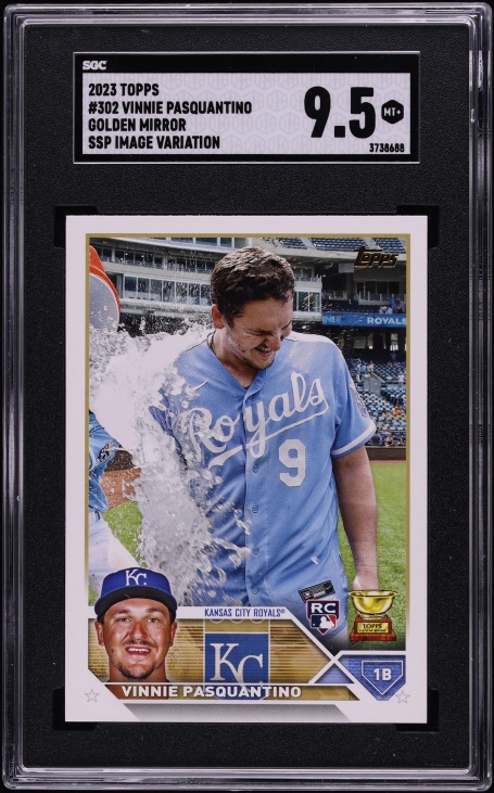 2023 Topps Golden Mirror Image Variation Vinnie Pasquantino SSP ROOKIE #302 SGC 9.5 MINT+
