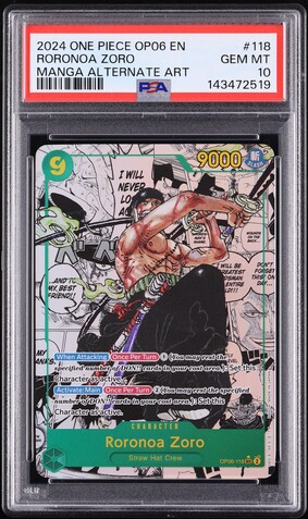 2024 One Piece Promo Pre-Release Winner Roronoa Zoro #P-045 PSA 10