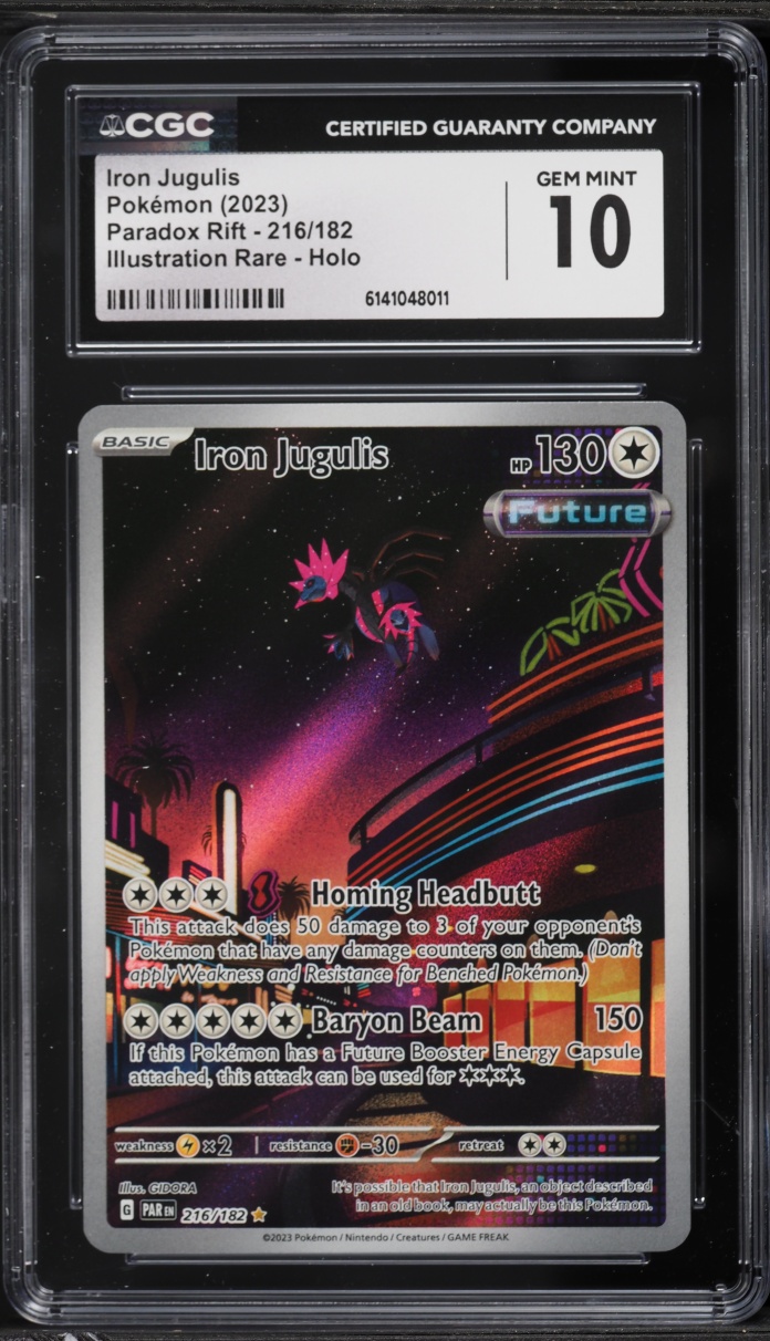 2023 Pokemon Scarlet & Violet Paradox Rift IR Iron Jugulis #216 CGC 10 GEM MINT
