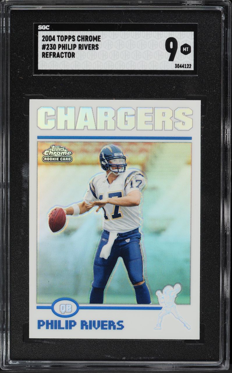 2004 Topps Chrome Refractor Philip Rivers ROOKIE #230 SGC 9 MINT
