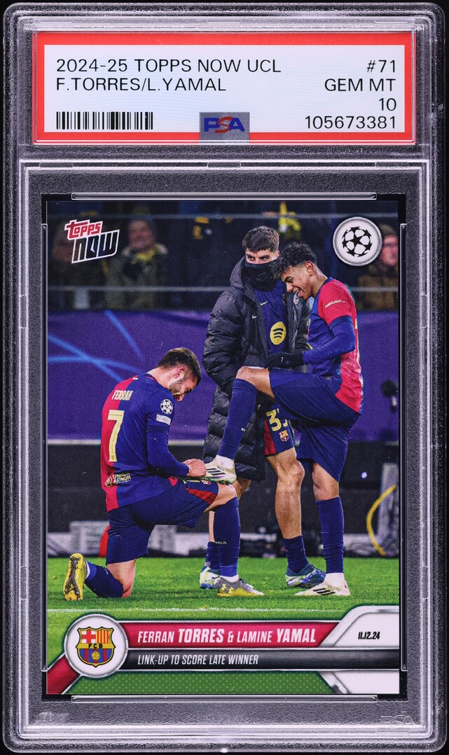 2024 Topps Now UEFA Champions League Ferran Torres Lamine