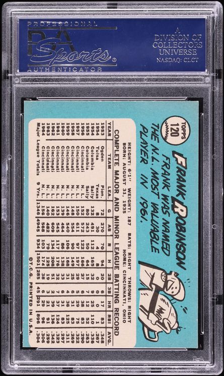 1965 Topps Frank Robinson #120 PSA 8 NM-MT