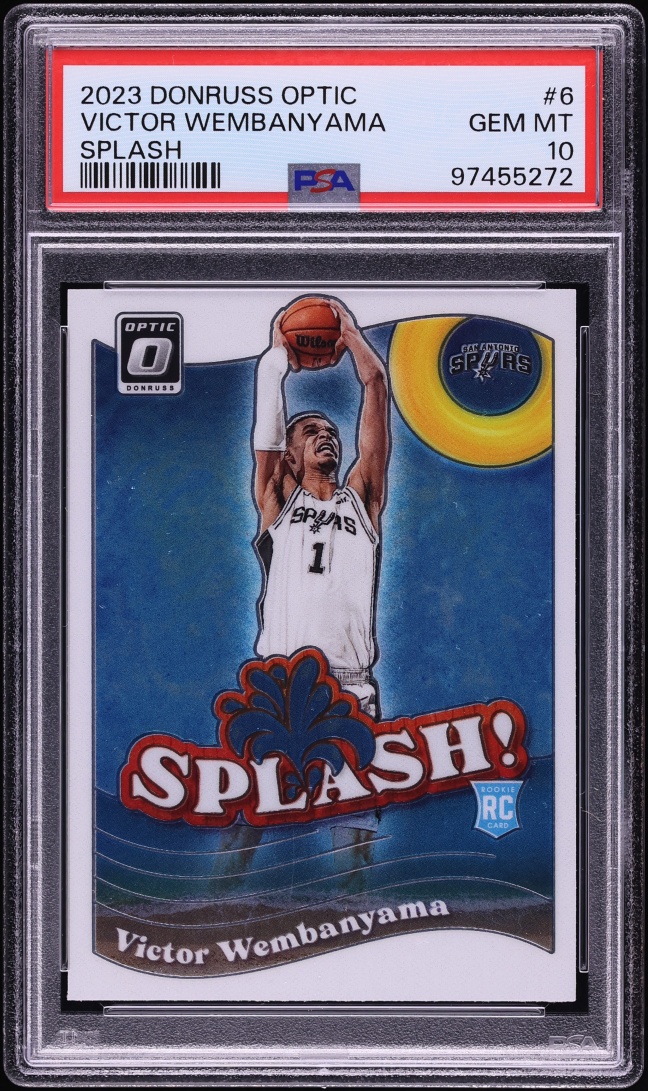 2023 Donruss Optic Splash Victor Wembanyama ROOKIE #6 PSA 10 GEM MINT