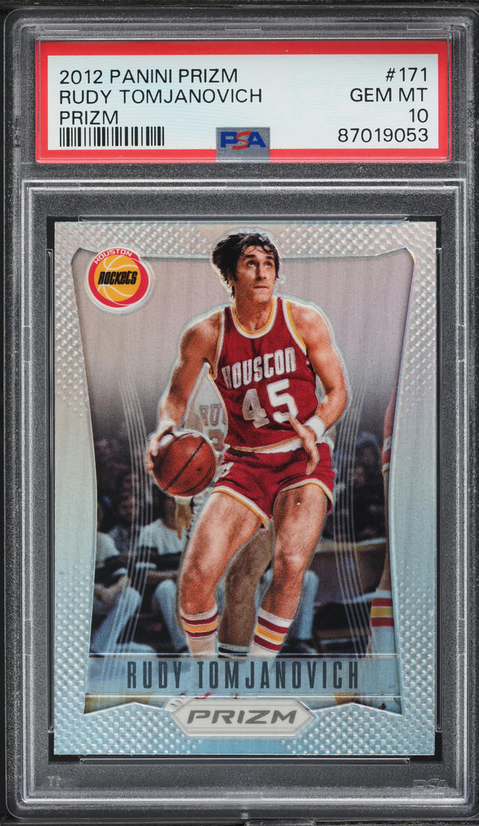 2012 Panini Prizm Silver Rudy Tomjanovich #171 PSA 10 GEM MINT