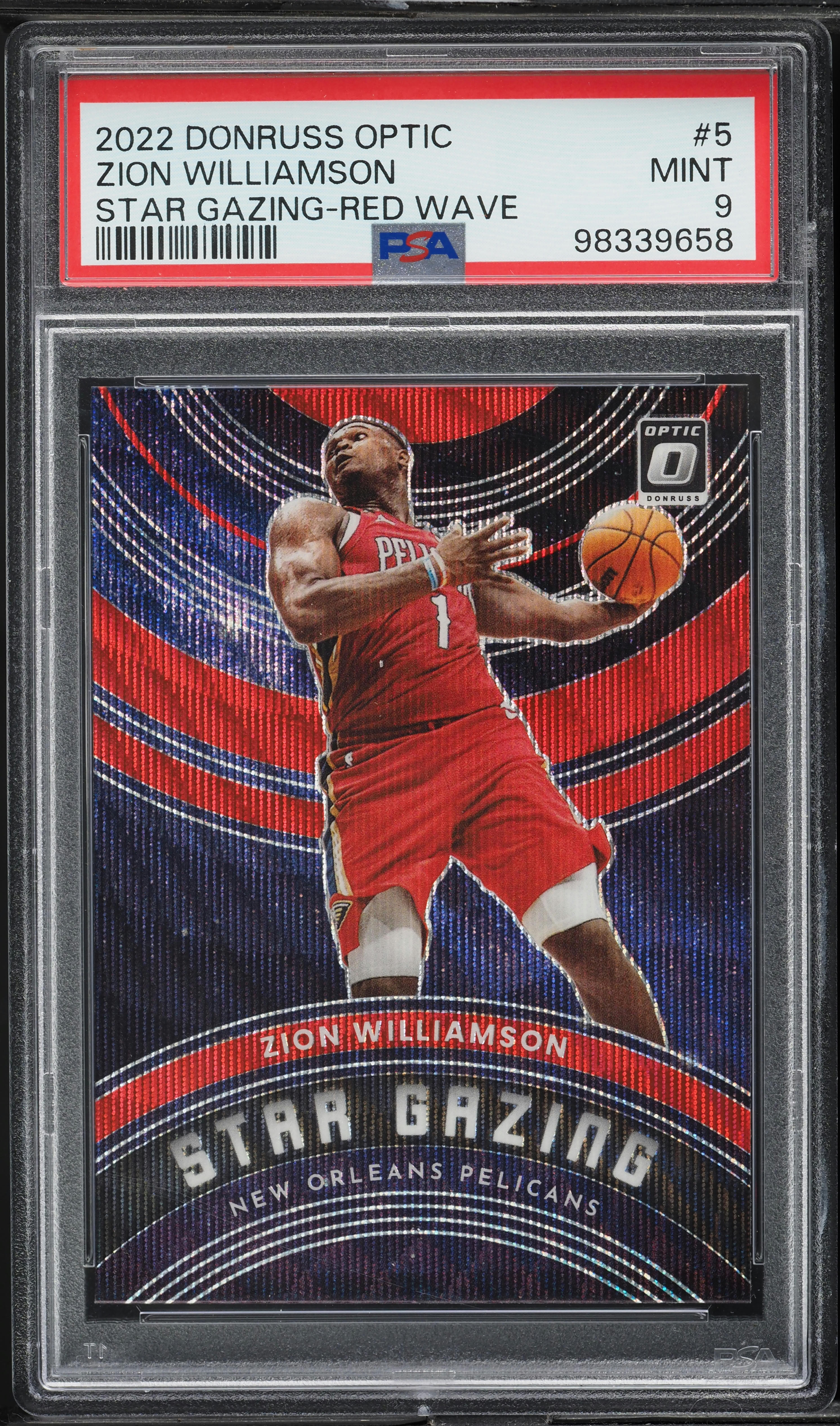 祈り / BU-ZONE 2022 12.c 2022 Donruss Optic Star Gazing Red Wave Zion Williamson #5