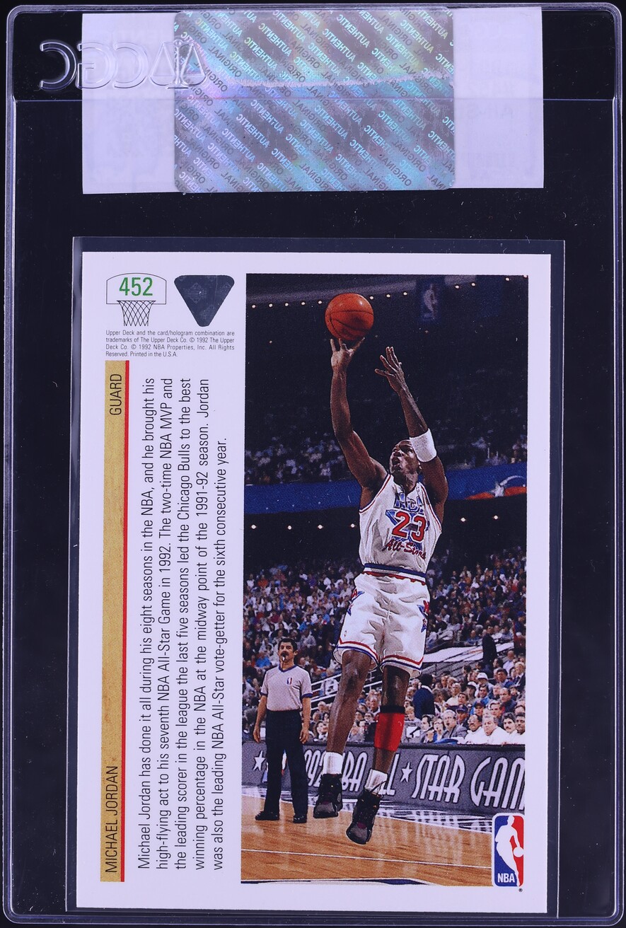1991 Upper Deck All-Star Michael Jordan #452 CGC AUTH