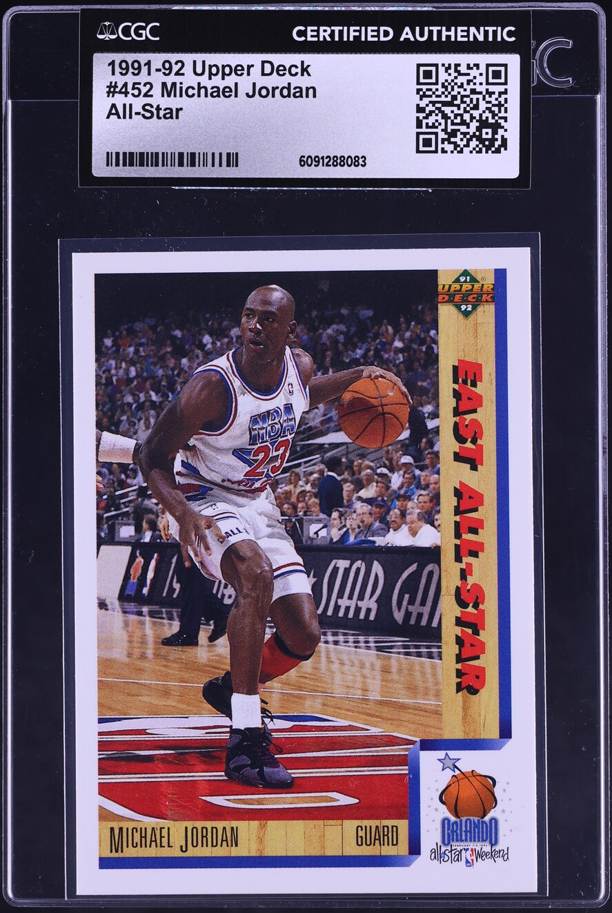 1991 Upper Deck All-Star Michael Jordan #452 CGC AUTH