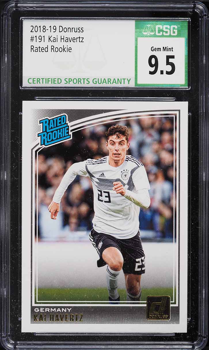 2020 Panini Obsidian Black Colorblast Kai Havertz #10 PSA 10 GEM