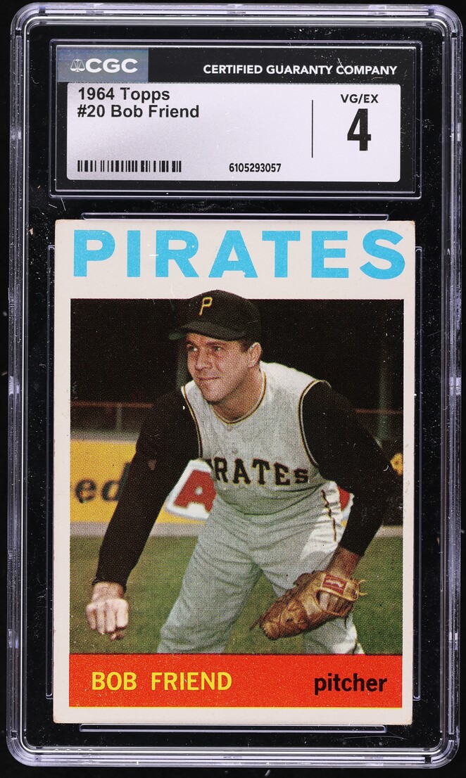 1964 Topps Bob Friend #20 CGC 4 VGEX