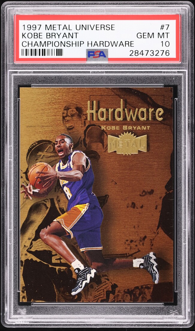 PSA10】1997 Metal Universe Kobe Bryant