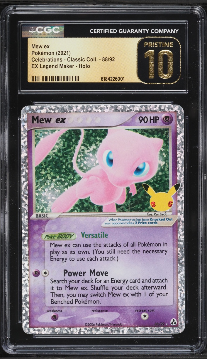 2021 Pokemon Sword & Shield Celebrations Classic Collection Holo Mew Ex #88 CGC 10 PRISTINE