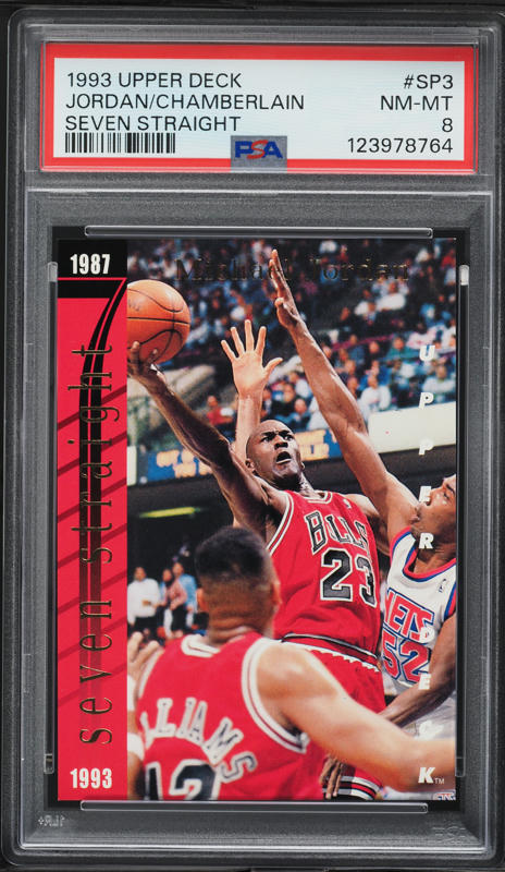 1993 Upper Deck Seven Straight Michael Jordan Wilt Chamberlain