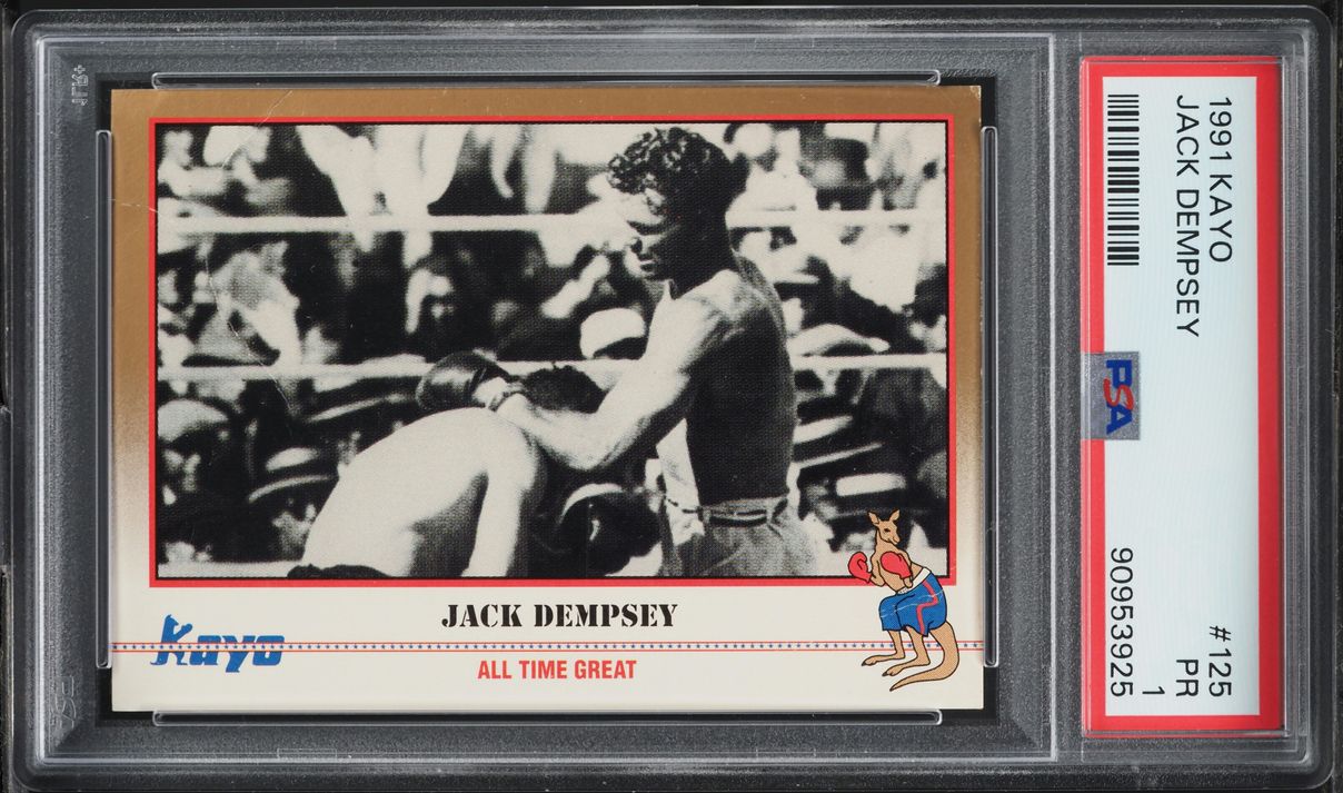 1991 Kayo Boxing Jack Dempsey #125 PSA 1 PR
