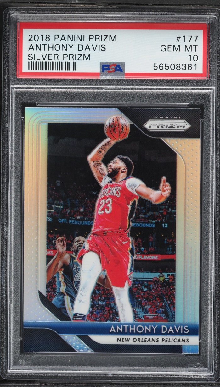 2018 Panini Prizm Silver Anthony Davis #177 PSA 10 GEM MINT