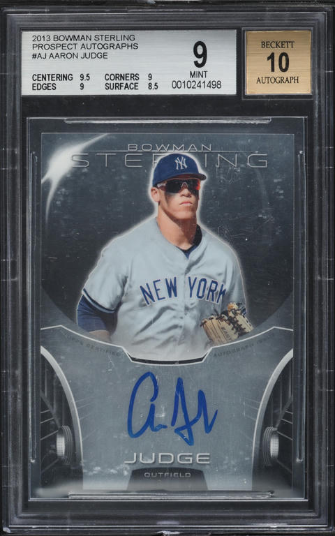 A.ジャッジRC AU ゴールドリフ BGS9.5GEM MINTです。 2023 Topps Chrome Sapphire Gold Aaron Judge /50 #62 PSA 9 MINT on
