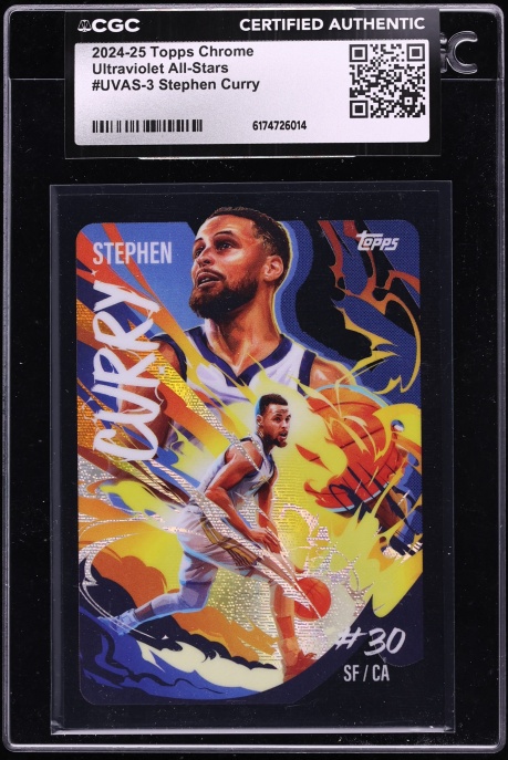 2024 Topps Chrome Ultraviolet All-Stars Stephen Curry #UVAS-3 CGC AUTH