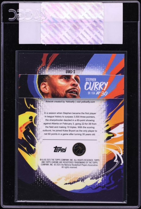 2024 Topps Chrome Ultraviolet All-Stars Stephen Curry #UVAS-3 CGC AUTH