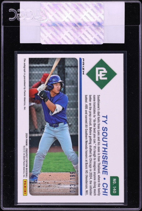 2024 Panini Prospect Edition Ticket Red Ty Southisene ROOKIE AUTO /199 #140 CGC AUTH