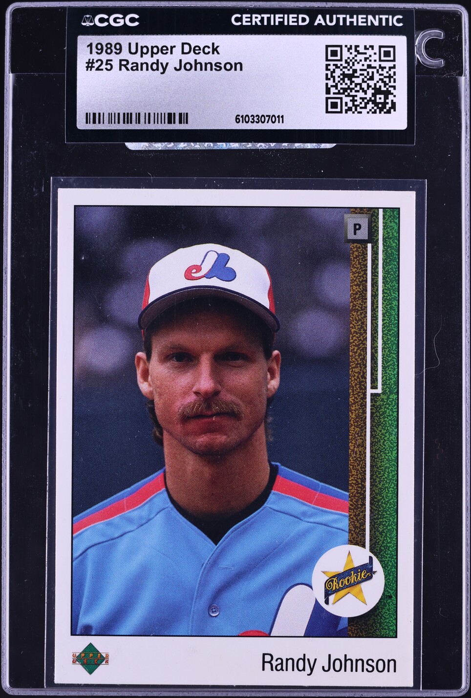 1989 Upper Deck Randy Johnson ROOKIE #25 CGC AUTH