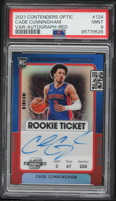 2021 Select Silver Prizm Cade Cunningham ROOKIE PATCH AUTO /199