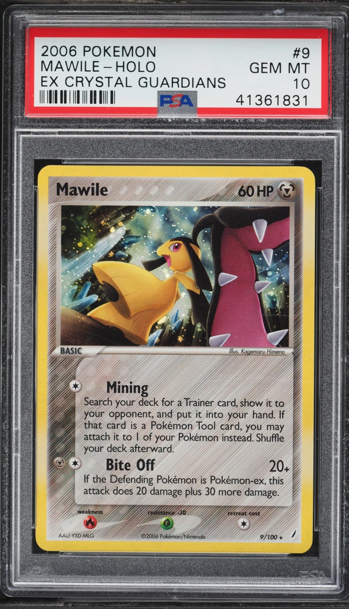 2006 Pokemon EX Crystal Guardians Holo Mawile #9 PSA 10 GEM MINT