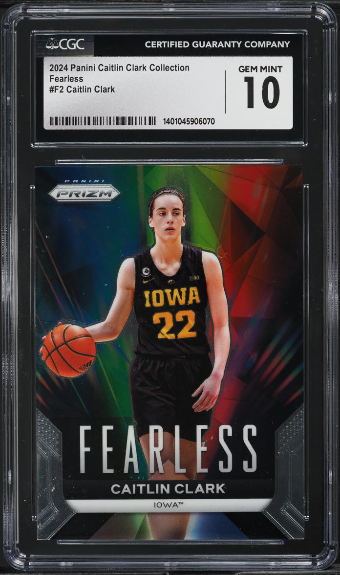 2024 Panini Collection Fearless Caitlin Clark CGC 10 GEM MINT
