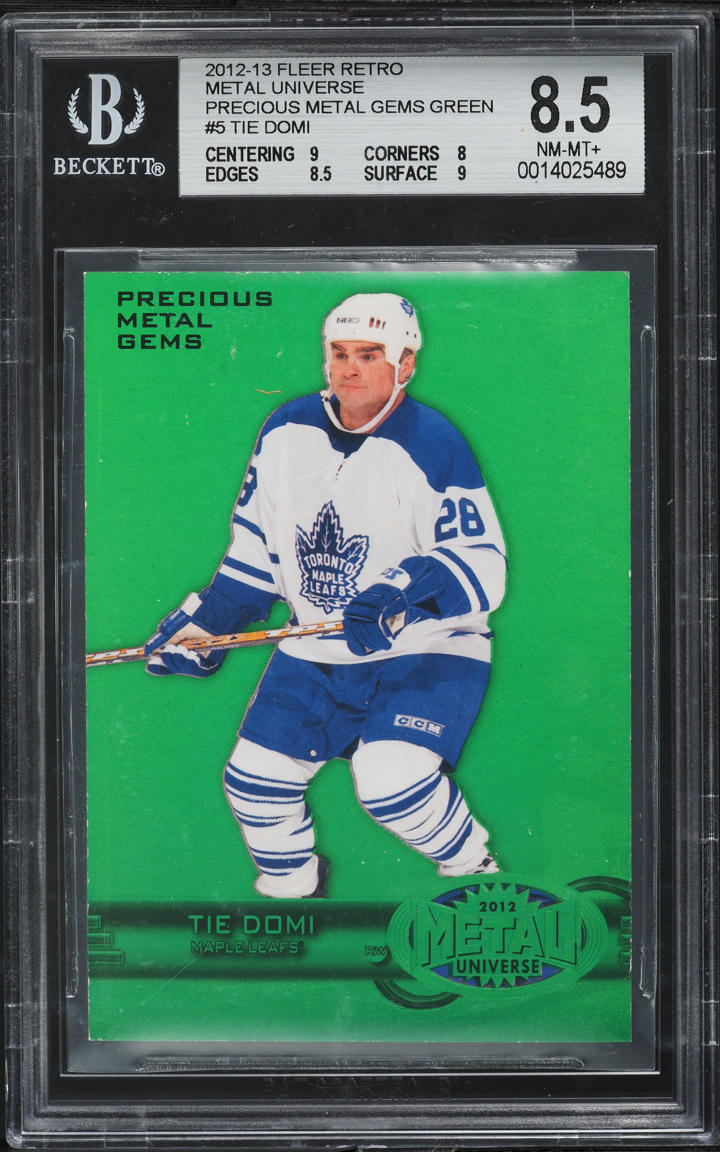 2012 Fleer Retro Precious Metal Gems PMG Green Tie Domi /10 #5 BGS 8.5 NM-MT+