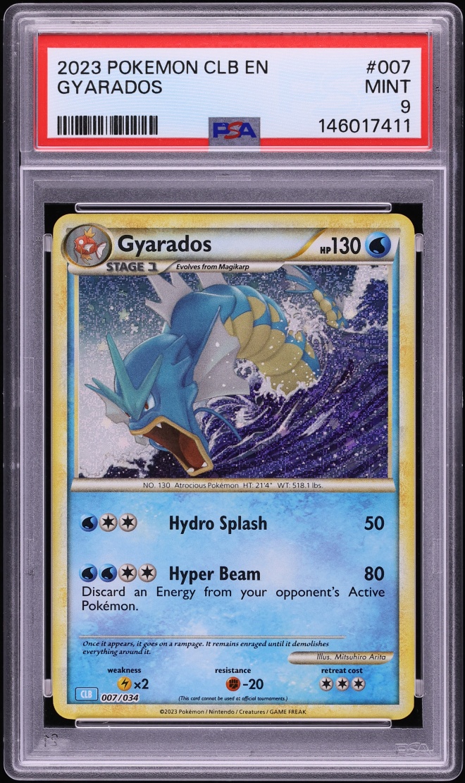 2023 Pokemon TCG Classic Collection Holo Gyarados #7 PSA 9 MINT