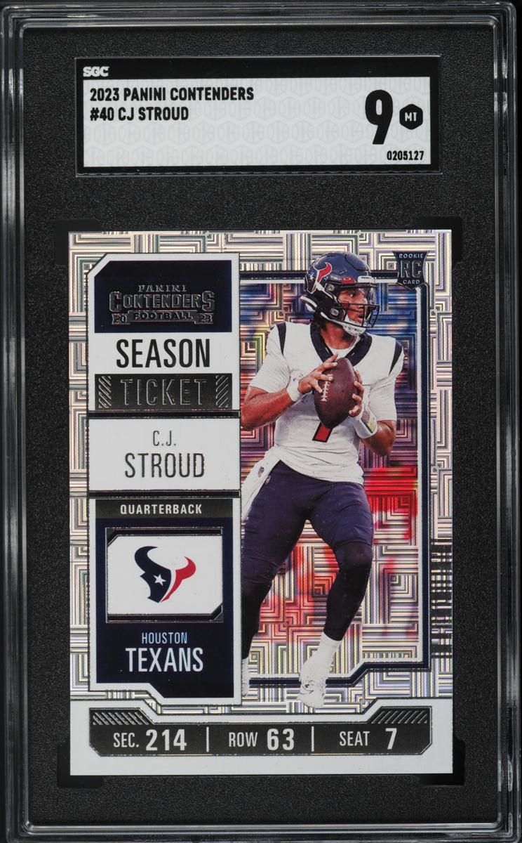 2023 Panini Contenders C.J. Stroud ROOKIE #40 SGC 9 MINT