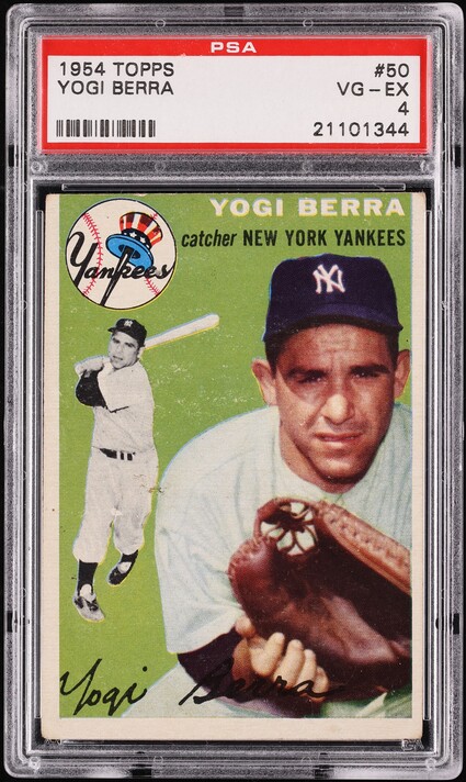 1954 Topps Yogi Berra #50 PSA 4 VGEX