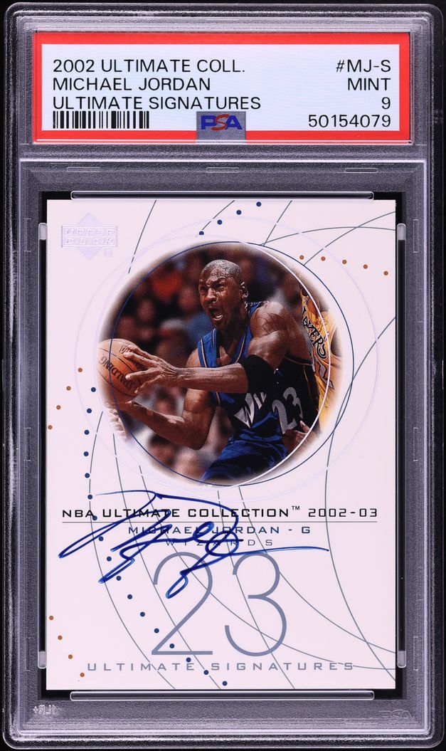 2002 Ultimate Collection Signatures Michael Jordan AUTO #MJ-S PSA 9 MINT