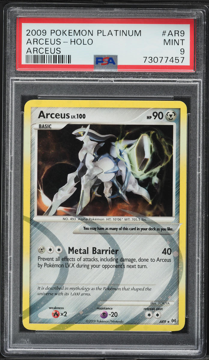 2009 Pokemon Platinum Arceus Holo Arceus #AR9 PSA 9 MINT