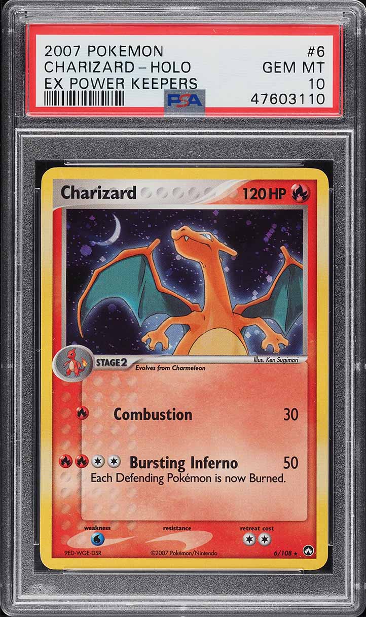 2007 Pokemon EX Power Keepers Holo Charizard #6 PSA 10 GEM MINT
