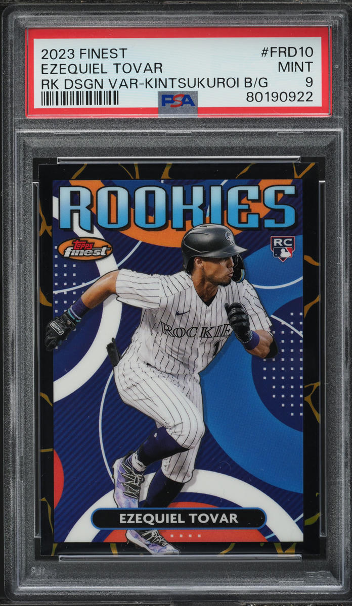2023 Finest Design Kintsukuroi Black Gold Ezequiel Tovar ROOKIE #FRD-10 PSA 9 MINT