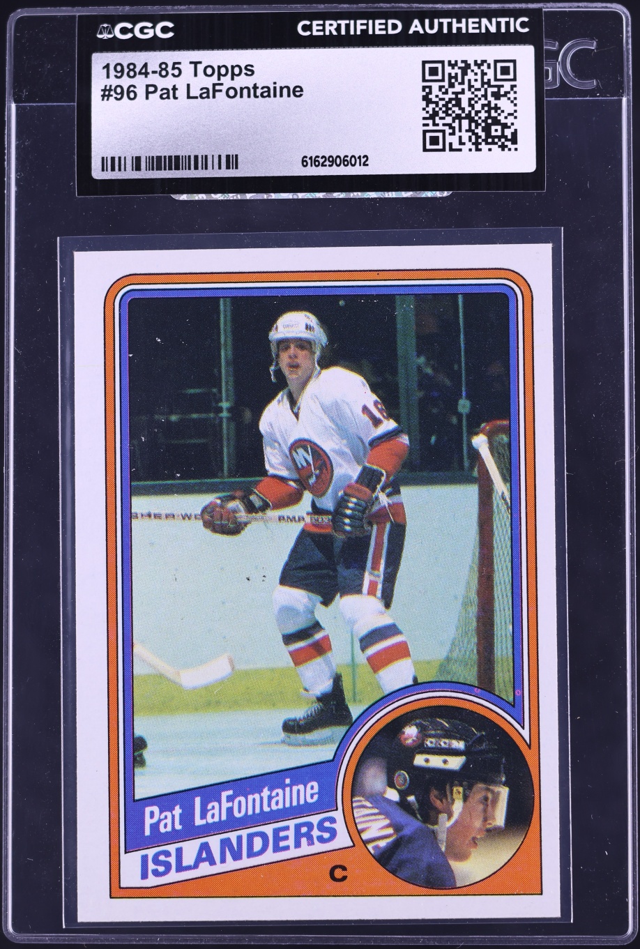 1984 Topps Hockey Pat LaFontaine ROOKIE #96 CGC AUTH