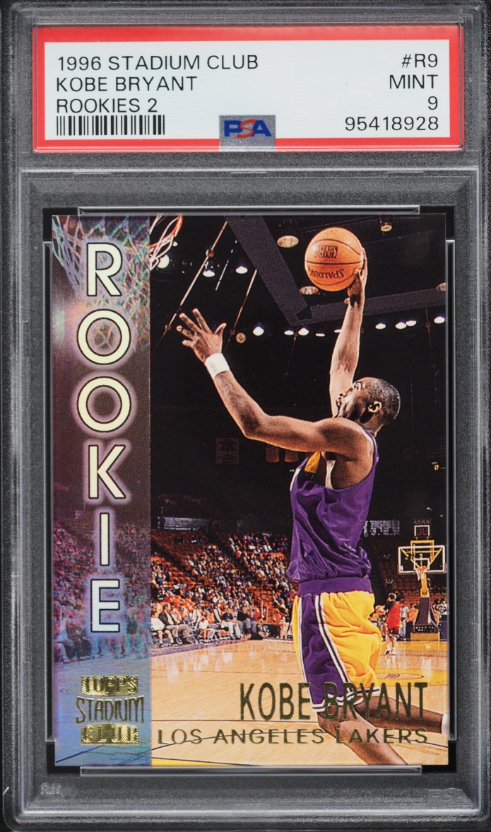 1996 Stadium Club 2 Kobe Bryant ROOKIE #R9 PSA 9 MINT