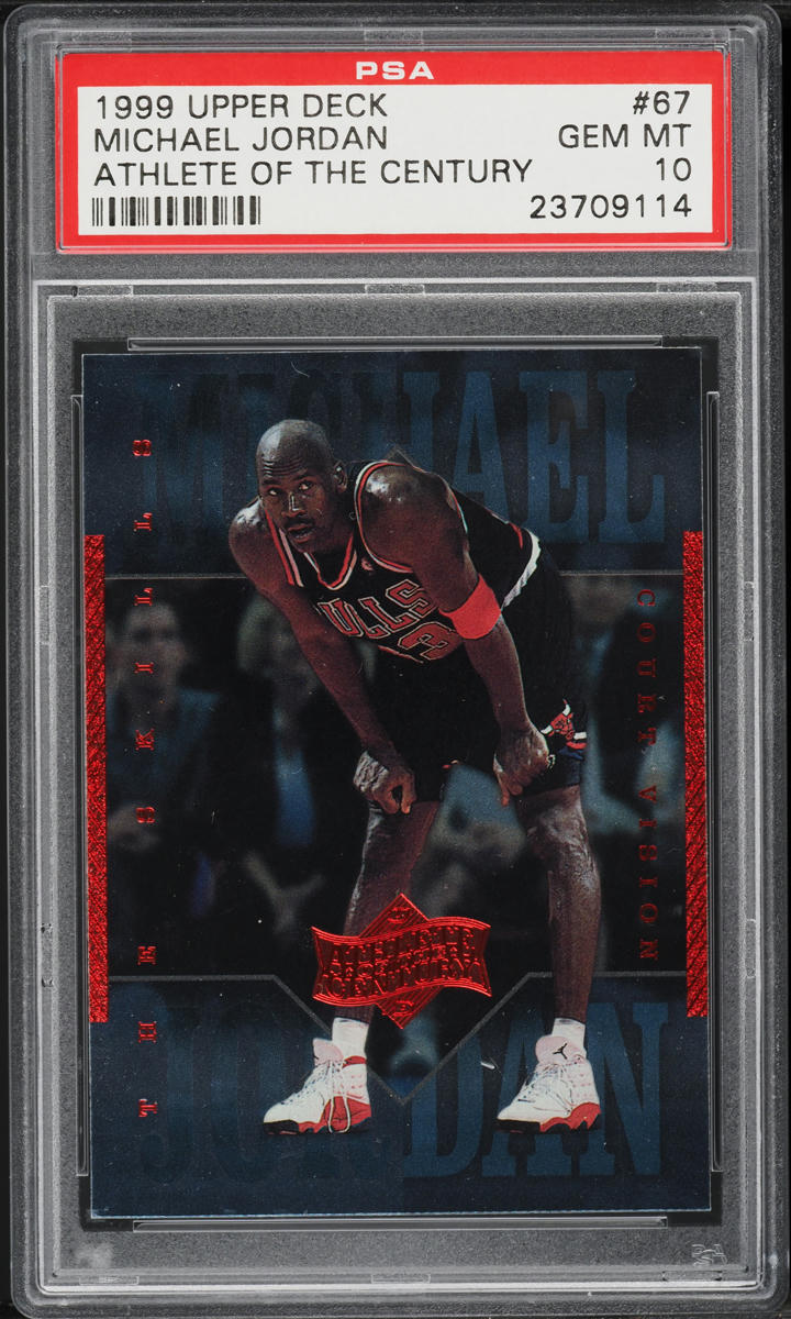 1999 Upper Deck MJ Athlete Of The Century Michael Jordan #67 PSA 10 GEM MINT