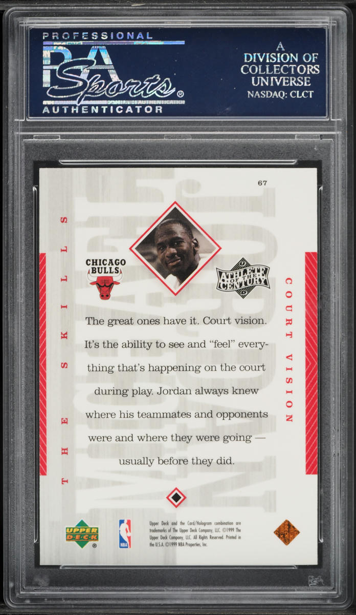 1999 Upper Deck MJ Athlete Of The Century Michael Jordan #67 PSA 10 GEM MINT