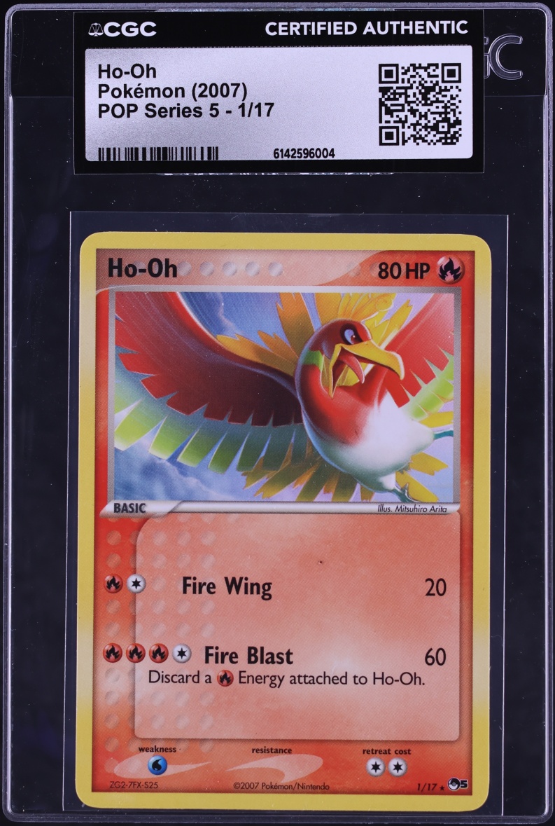 2007 Pokemon POP Series 5 Ho-Oh #1 CGC AUTH