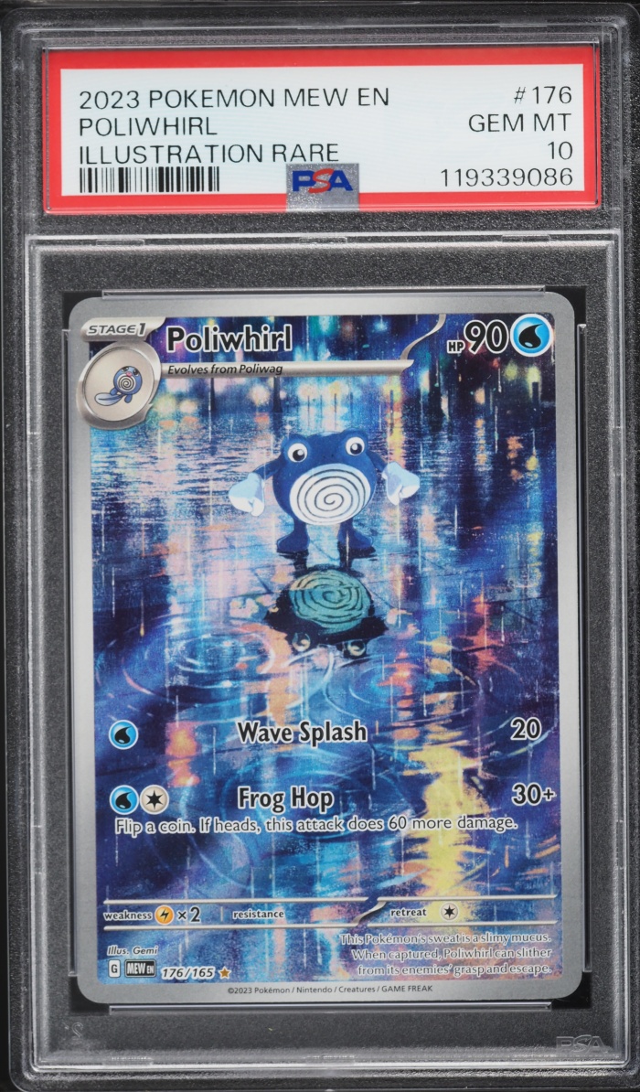 2023 Pokemon Scarlet & Violet 151 IR Poliwhirl #176 PSA 10 GEM MINT