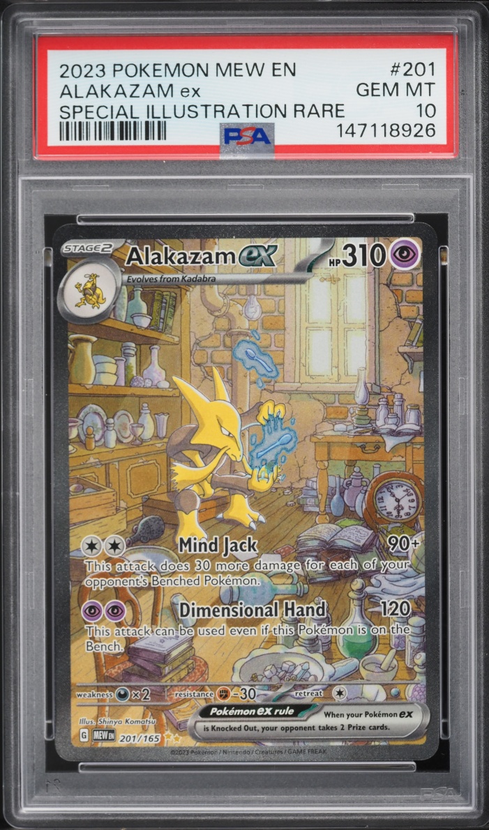 2023 Pokemon Scarlet & Violet 151 SIR Alakazam ex #201 PSA 10 GEM MINT
