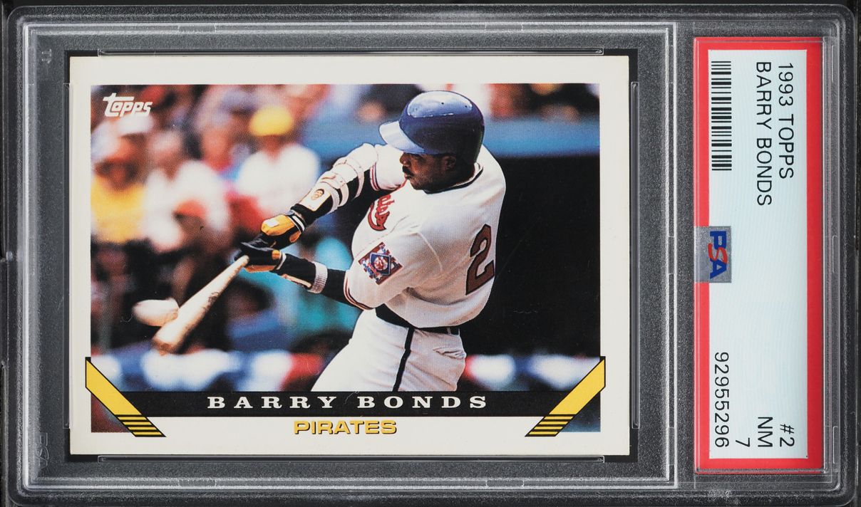 1993 Topps Barry Bonds #2 PSA 7 NRMT